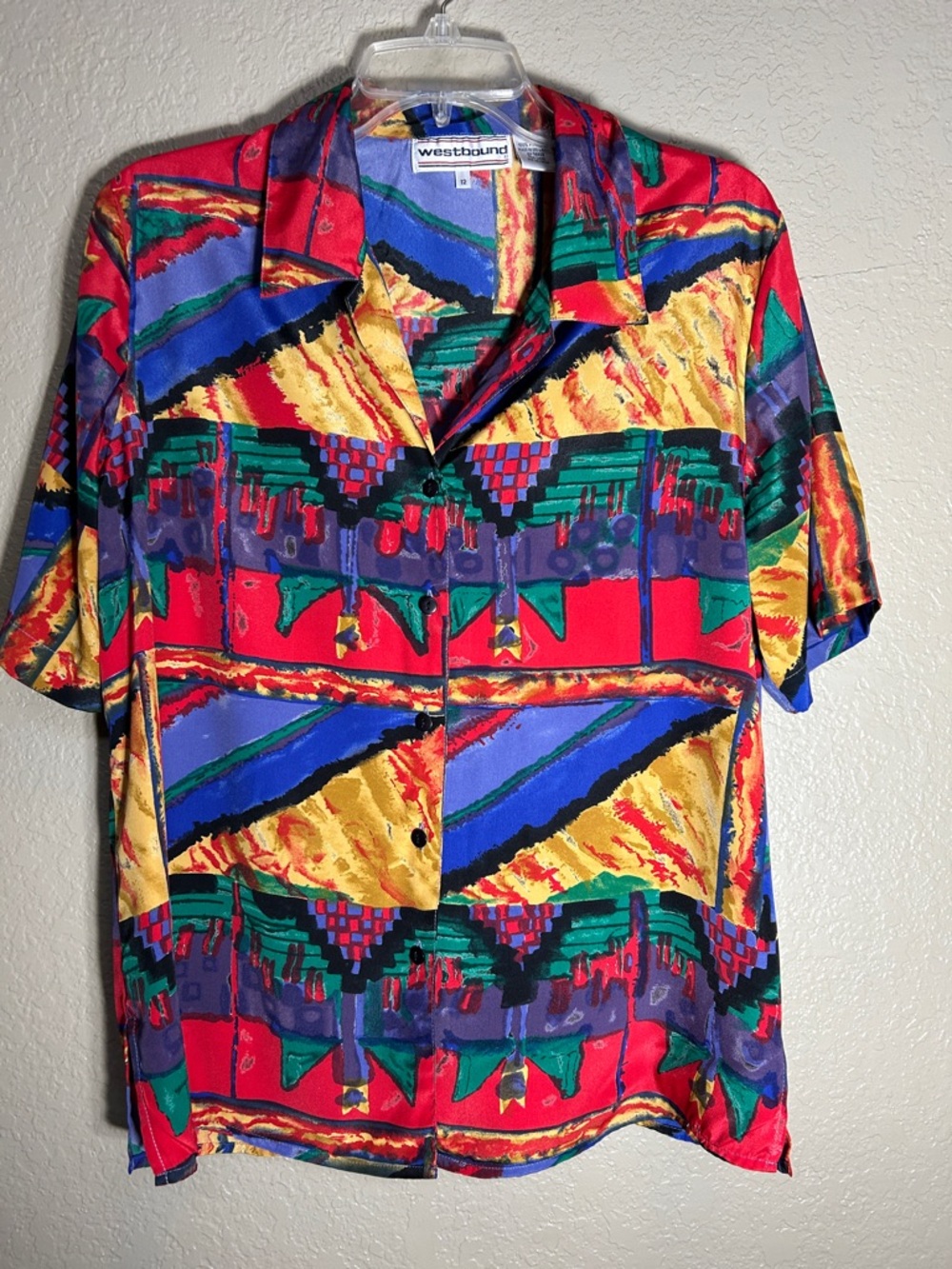 WESTBOUND Bold Aztec Southwest Color Block Cruise Resort 1990’s Inspired Beach